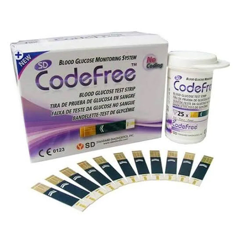 Picture of SD Codefree Blood Glucose Test Strips – 50 Pieces (25 x 2) Value Pack