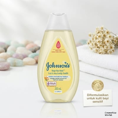 Picture of Johnsons Top To Toe Hair And Body Baby Bath 200ml A Gentle All In One Formula For Newborn Daily Care