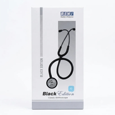 Picture of BSMI Clasic Stethoscope Professional Doctor (BLACK EDITION)-Black