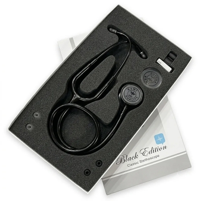 Picture of BSMI Clasic Stethoscope Professional Doctor (BLACK EDITION)-Black