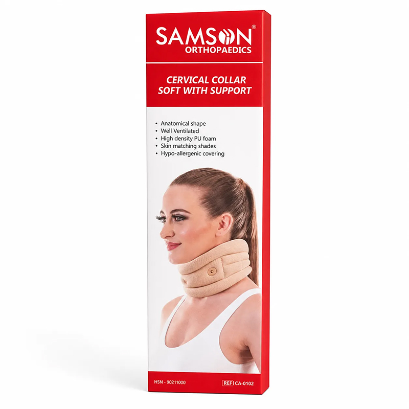Picture of Samson Cervical Collar Soft with Support -CA-0102 1pcs-Gray