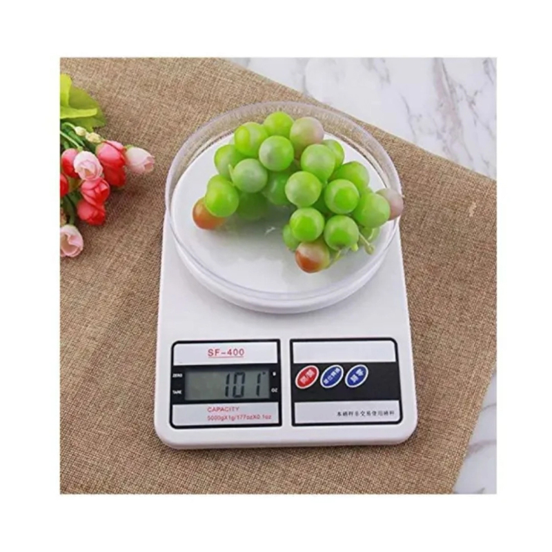 Picture of Digital Weight Scale For Kitchen - Kitchen Scale - Weight Machine Sf-400-White