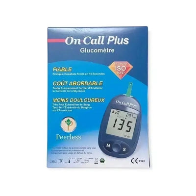 Picture of On Call Plus Blood Glucose Metre With 10 Pcs Stio/Diabetic Machine/Glucose Meter/Stip