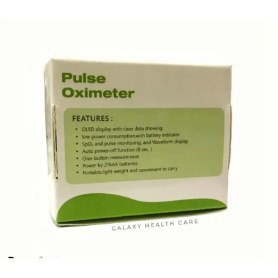 Picture of Afk Portable Digital Fingertip Pulse Oximeter Spo2 Pr Monitor Large Display Screen For Travel Outdoor