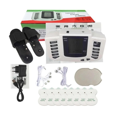 Picture of Body Slimming Massager Tens Massager Digital Therapy Massageador Tens Machine Electrode Pads+Russian/English+Slippers