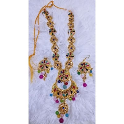 Picture of Gold plated Jaipuri Long sitahar for women