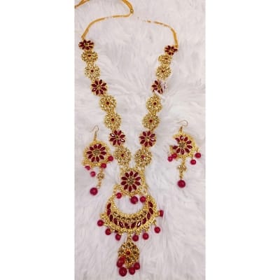 Picture of Gold plated Jaipuri Long sitahar for women