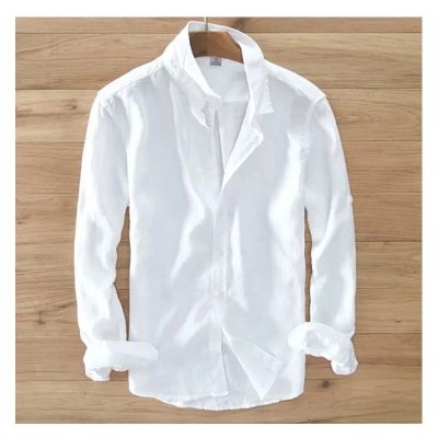 Picture of Oxford Cotton Full Sleeve Shirt-Clothing Size-M, Color-Milk White