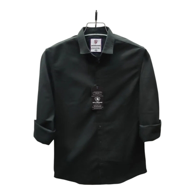 Picture of Oxford Cotton Full Sleeve Shirt-Clothing Size-M, Color-Black