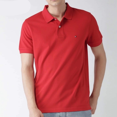 Picture of PK Cotton Polo Shirt-Clothing Size-M, Color-Red