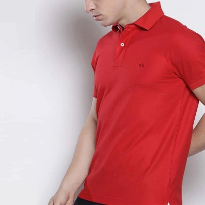 Picture of PK Cotton Polo Shirt-Clothing Size-M, Color-Chili Red
