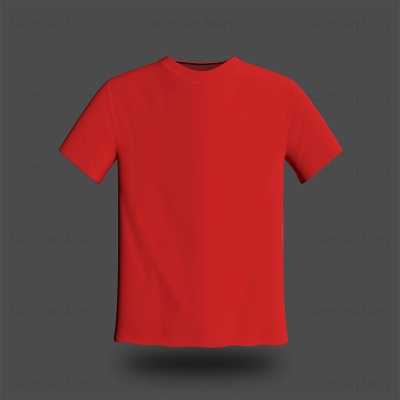 Picture of Jersey Fabrics Half Hata Solid Color Tshirt-Clothing Size-S, Color-Black