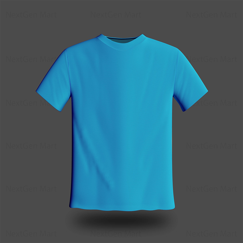 Picture of Jersey Fabrics Half Hata Solid Color Tshirt-Clothing Size-S, Color-Black