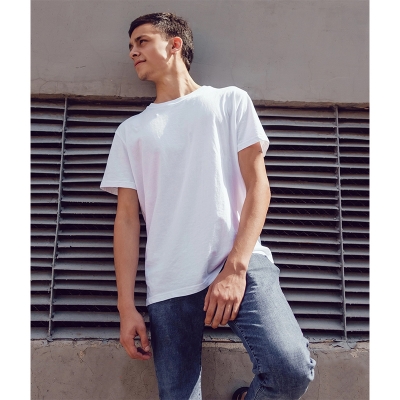 Picture of Jersey Fabrics Half Hata Solid Color Tshirt-Clothing Size-S, Color-Red