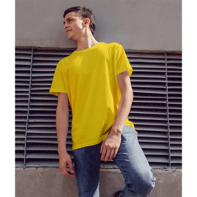 Picture of Jersey Fabrics Half Hata Solid Color Tshirt-Clothing Size-S, Color-Red