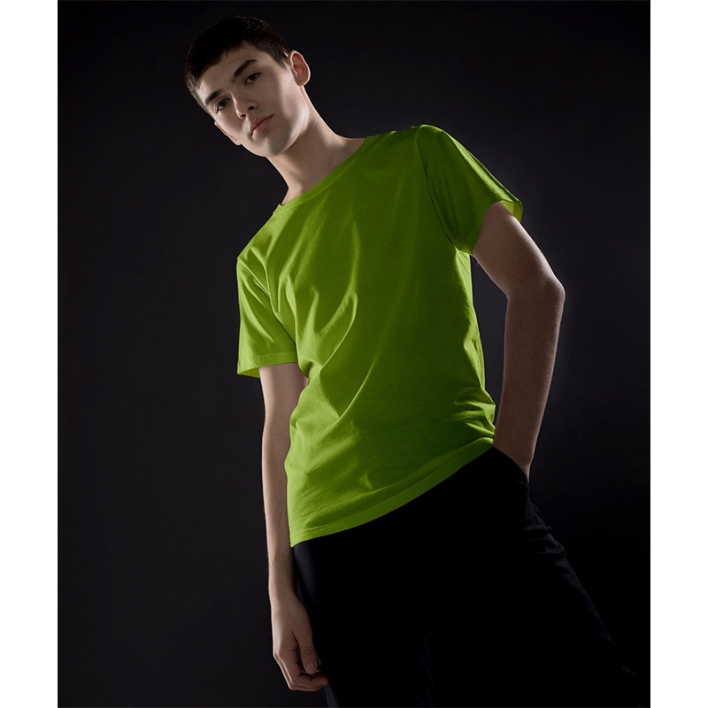 Picture of Jersey Fabrics Half Hata Solid Color Tshirt-Clothing Size-S, Color-Yellow