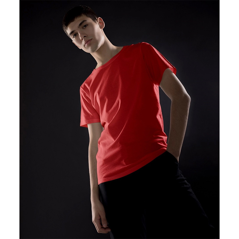 Picture of Jersey Fabrics Half Hata Solid Color Tshirt-Clothing Size-S, Color-Yellow