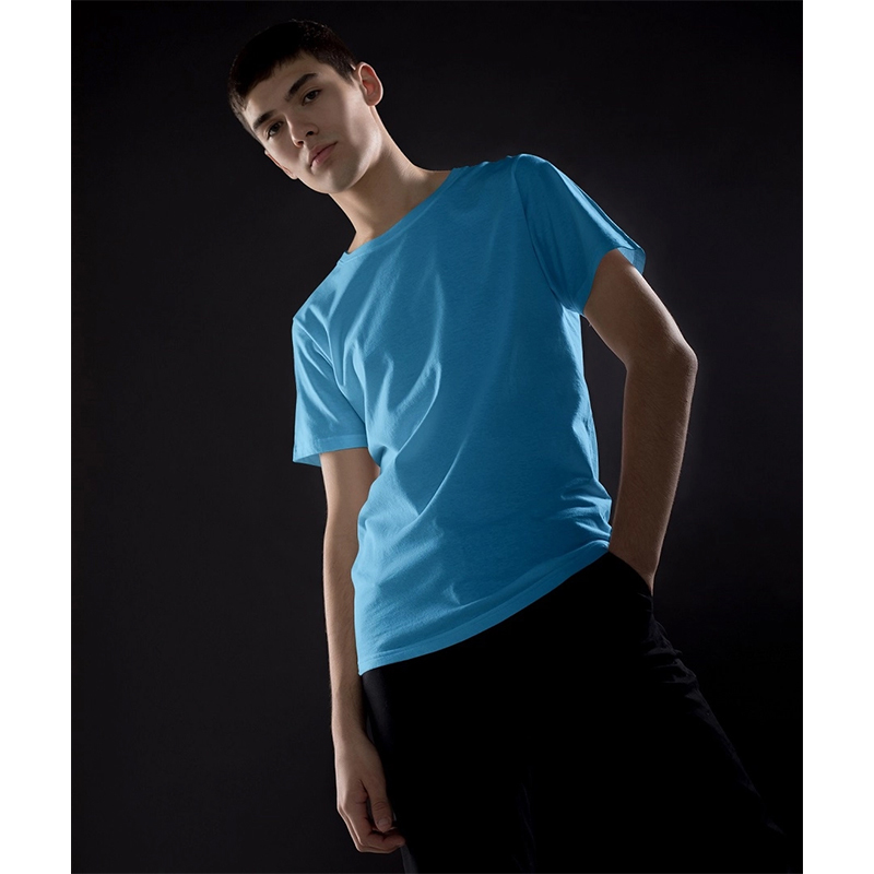 Picture of Jersey Fabrics Half Hata Solid Color Tshirt-Clothing Size-S, Color-Yellow