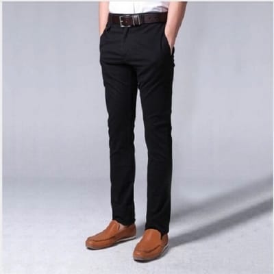 Picture of Gavardine Pant Cotton Fabrics 2 % spandex-Clothing Size-28, Color-Maroon