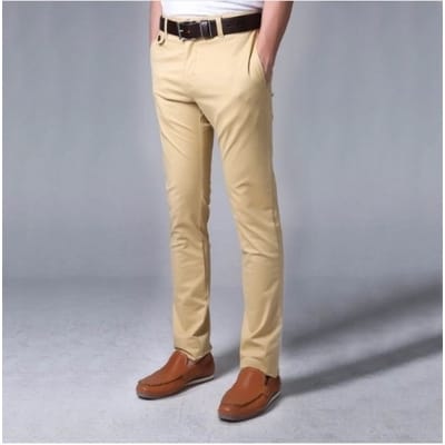 Picture of Gavardine Pant Cotton Fabrics 2 % spandex-Clothing Size-28, Color-Maroon