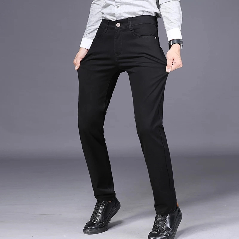 Picture of Gavardine Pant Cotton Fabrics 2 % spandex-Clothing Size-28, Color-Black