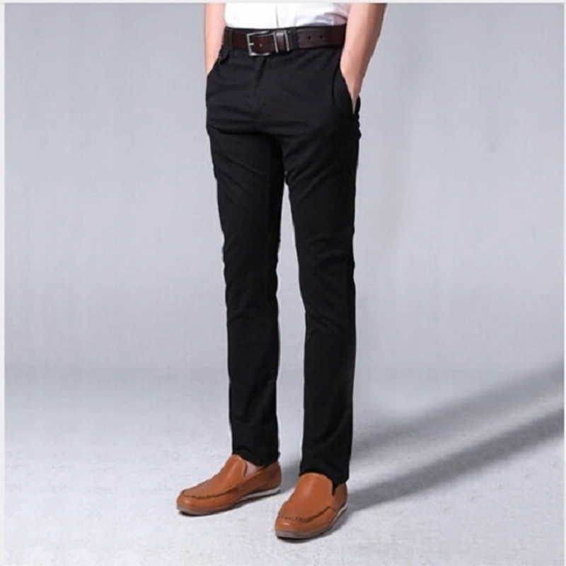 Picture of Gavardine Pant Cotton Fabrics 2 % spandex-Clothing Size-28, Color-Black