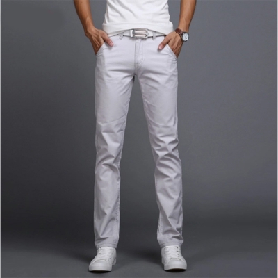 Picture of Gavardine Pant Cotton Fabrics 2 % spandex-Clothing Size-28, Color-Milk White