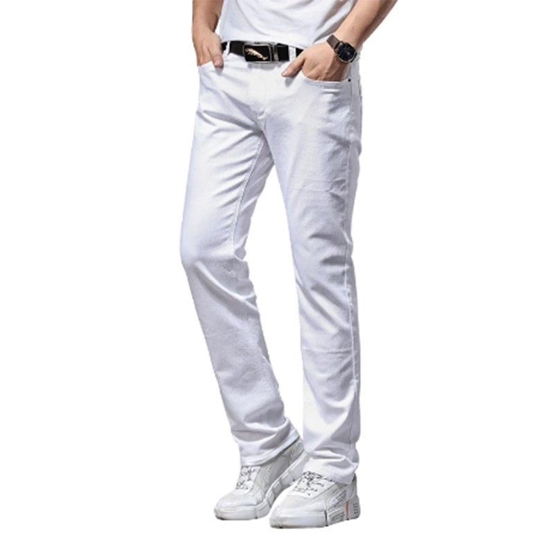 Picture of Gavardine Pant Cotton Fabrics 2 % spandex-Clothing Size-28, Color-Milk White