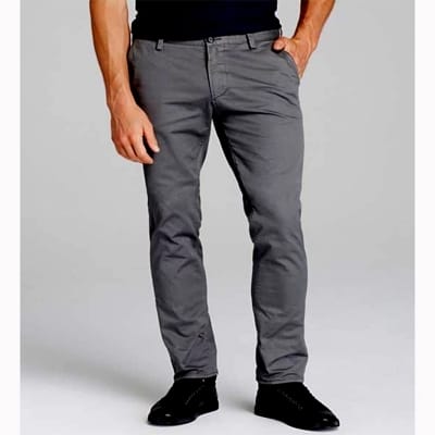 Picture of Gavardine Pant Cotton Fabrics 2 % spandex-Clothing Size-28, Color-Ash