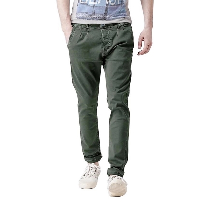Picture of Gavardine Pant Cotton Fabrics 2 % spandex-Clothing Size-28, Color-Dark Olive Green