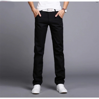 Picture of Gavardine Pant Cotton Fabrics 2 % spandex-Clothing Size-28, Color-Black