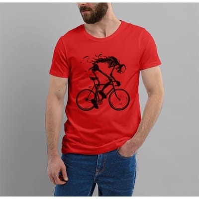 Picture of Stylish Half Hata Tshirt-Jersey Fabrics-Clothing Size-S, Color-Red