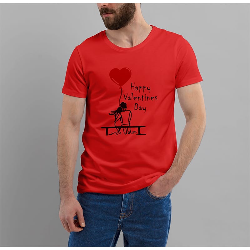 Picture of Comfortable Half Hata Jersey Fabrics Tshirt-Clothing Size-S, Color-Red