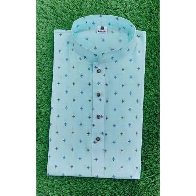 Picture of Pakija Printed Stylish Panjabi-Clothing Size-M, Color-Light Pest