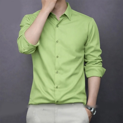 Picture of China Fabric Men’s Shirt — Smart Look, Zero Iron Hassle!-Clothing Size-M, Color-lemon