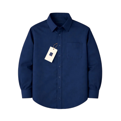 Picture of Premium Oxford Cotton Shirt-Clothing Size-M, Color-Navy