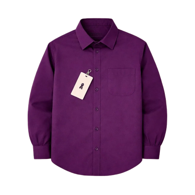 Picture of Premium Oxford Cotton Shirt-Clothing Size-M, Color-Ash