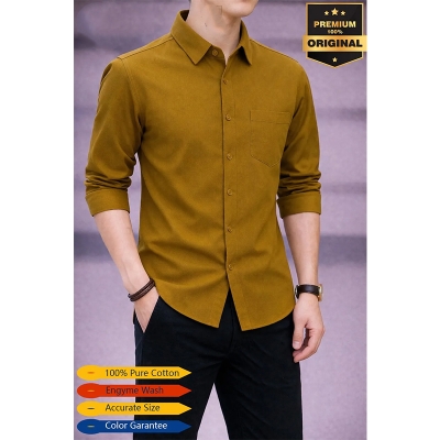 Picture of Premium Oxford Cotton Shirt-Clothing Size-M, Color-Ash