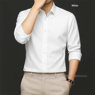 Picture of China Fabric Men’s Shirt — Smart Look, Zero Iron Hassle!-Clothing Size-M, Color-Petrol Blue