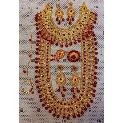 Picture of Wedding jewellery set for bride and bridal jewellery set – necklace – sitahar