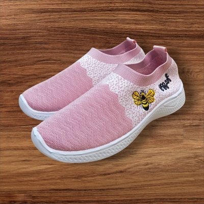 Picture of Slip-On Cotton Casual Walking Stripe Soft Shoes Multicolor