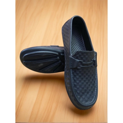 Picture of FASHION Black Rubber Shoes for Men Black