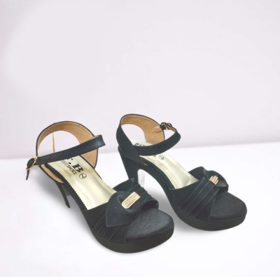 Picture of Eid Exclusive high heeled belt ladies sandals Black