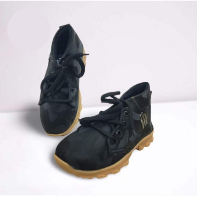 Picture of Boys Casual Children Sneakers Black