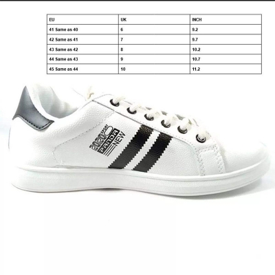 Picture of Panda Fashionable Casual White Sneakers for Men White