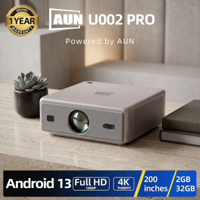 Picture of AUN U002 Pro TOF Laser Auto Focus Dustproof Android 13 Projector ROM 32GB 3D MINI Theater Online Movie Full HD 1080P LED 4K Support Video Projector Home Cinema