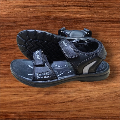 Picture of New Panda comfortable Boys Sandals Black