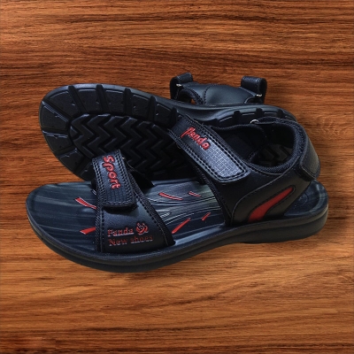 Picture of Panda comfortable Boys Sandals Black/Red