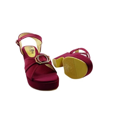 Picture of High heeled belt ladies sandals Red