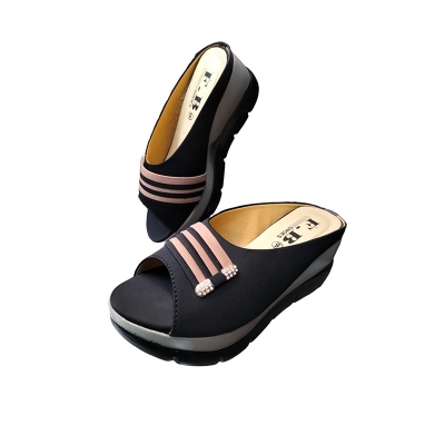 Picture of Exclusive High Heeled Ladies Sandals Shoe For Women Multicolor